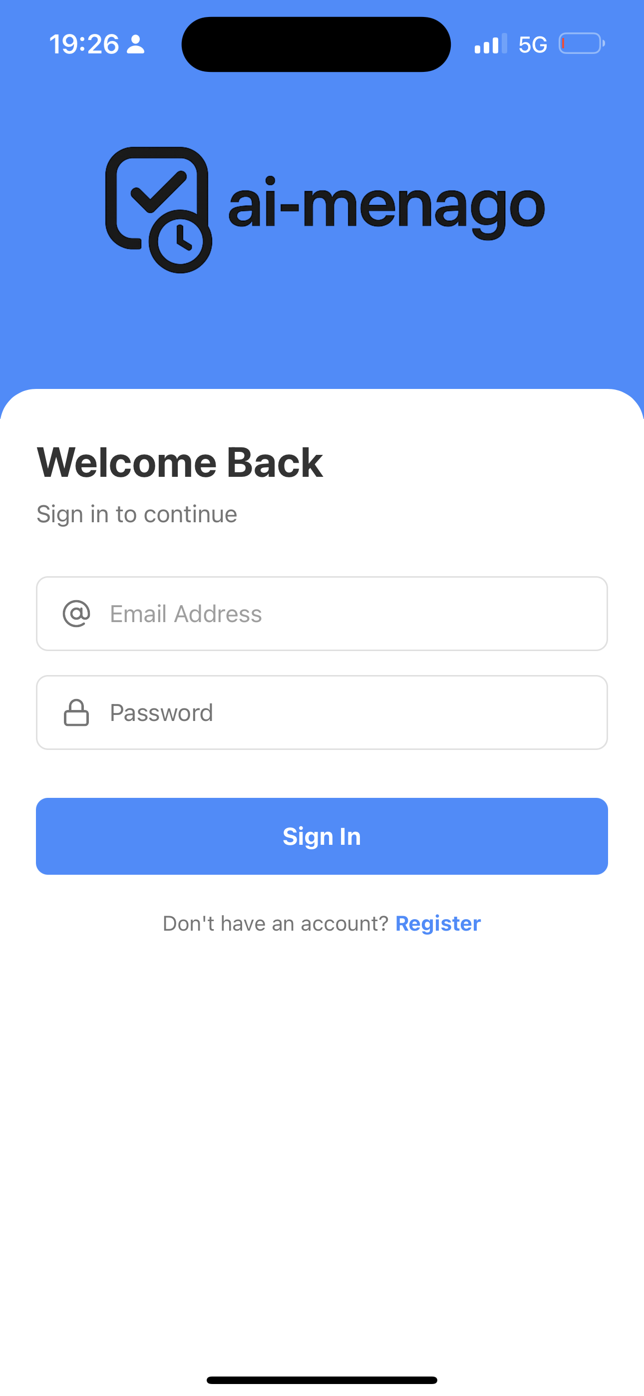 AI-Menago App Screenshot 1